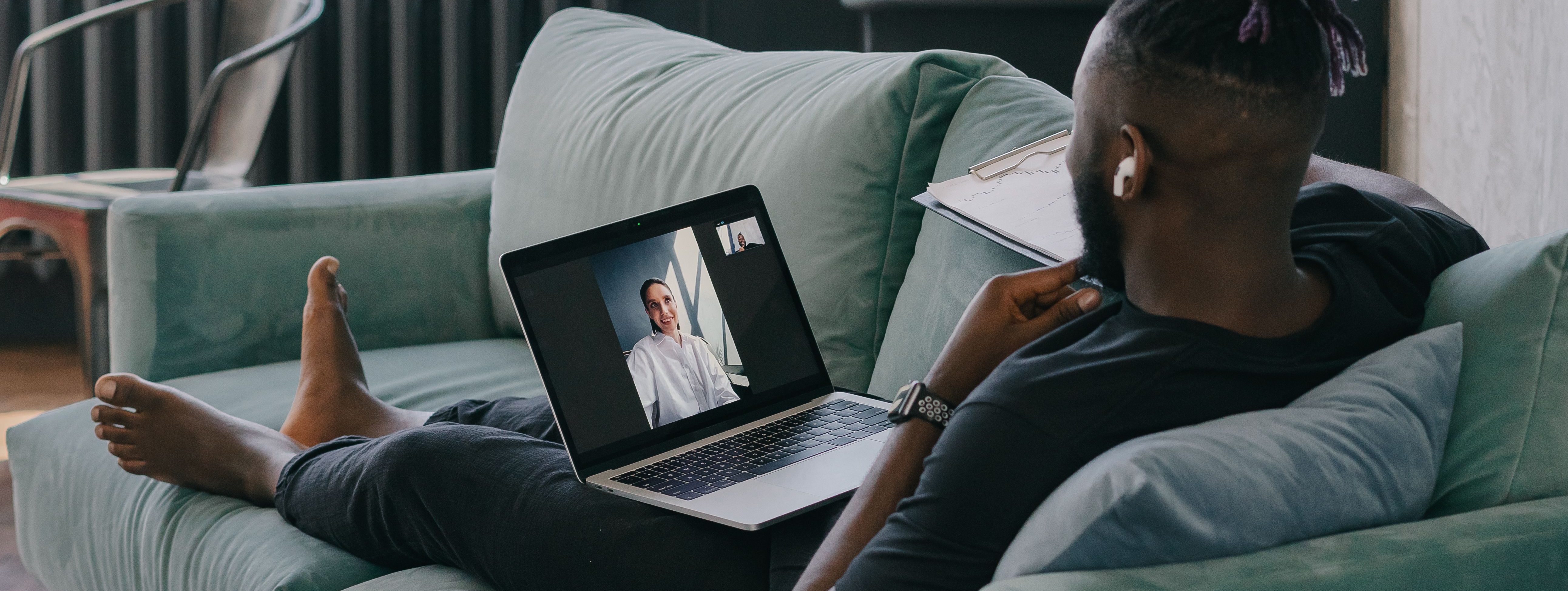 people on a virtual counseling session